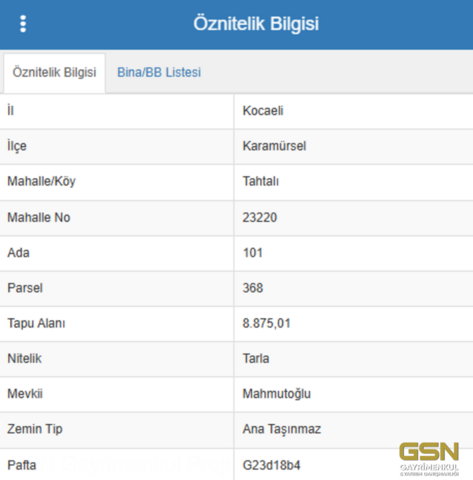 11-KARAMÜRSEL TAHTALI KÖYÜN'DE 24.287M2 SATILIK ARAZİ